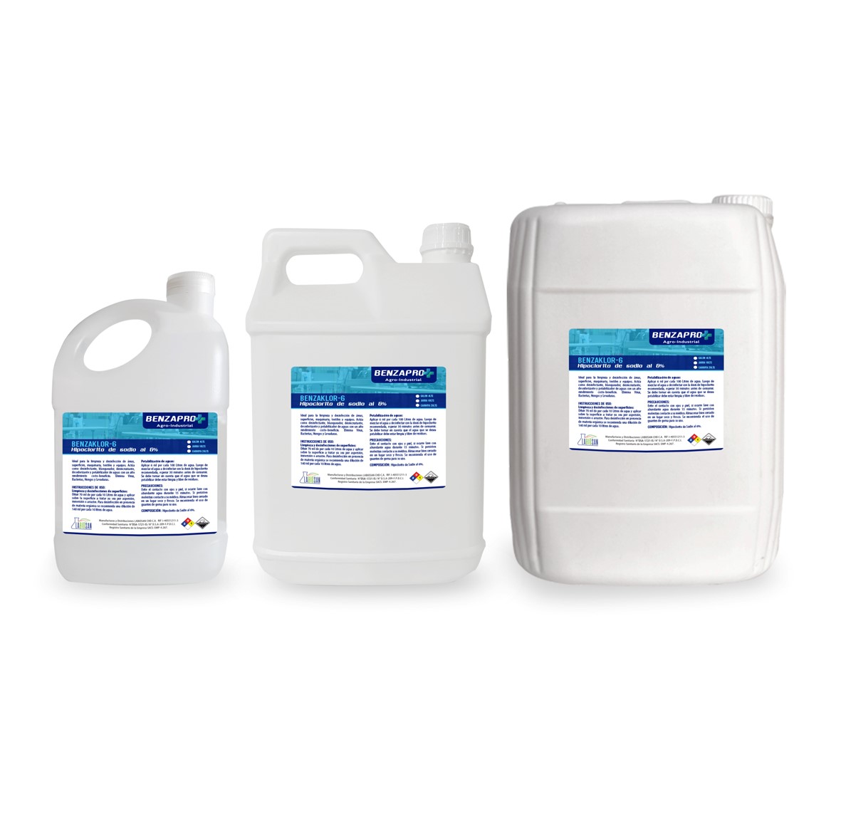 BENZAKLOR-6 HIPOCLORITO DE SODIO AL 6%