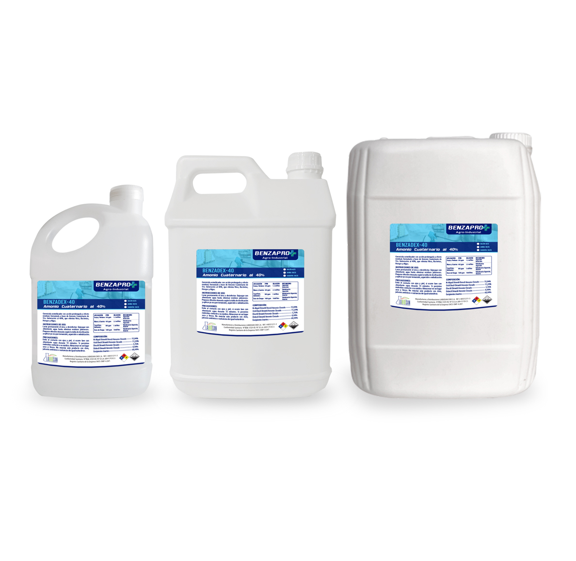 BENZADEX-40 AMONIO CUATERNARIO AL 40%