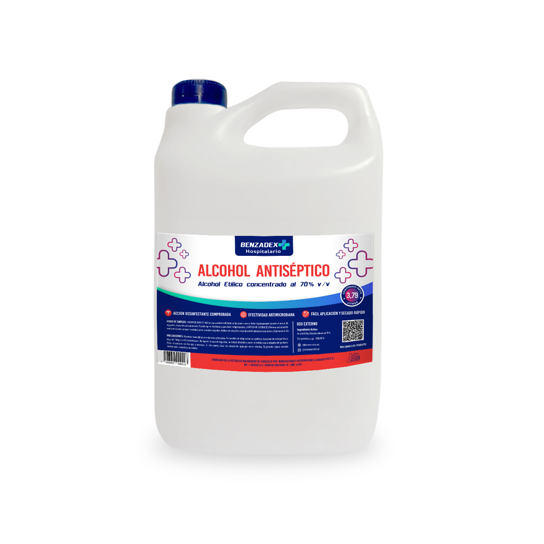 ALCOHOL ANTISÉPTICO AL 70% v/v 1 Litro