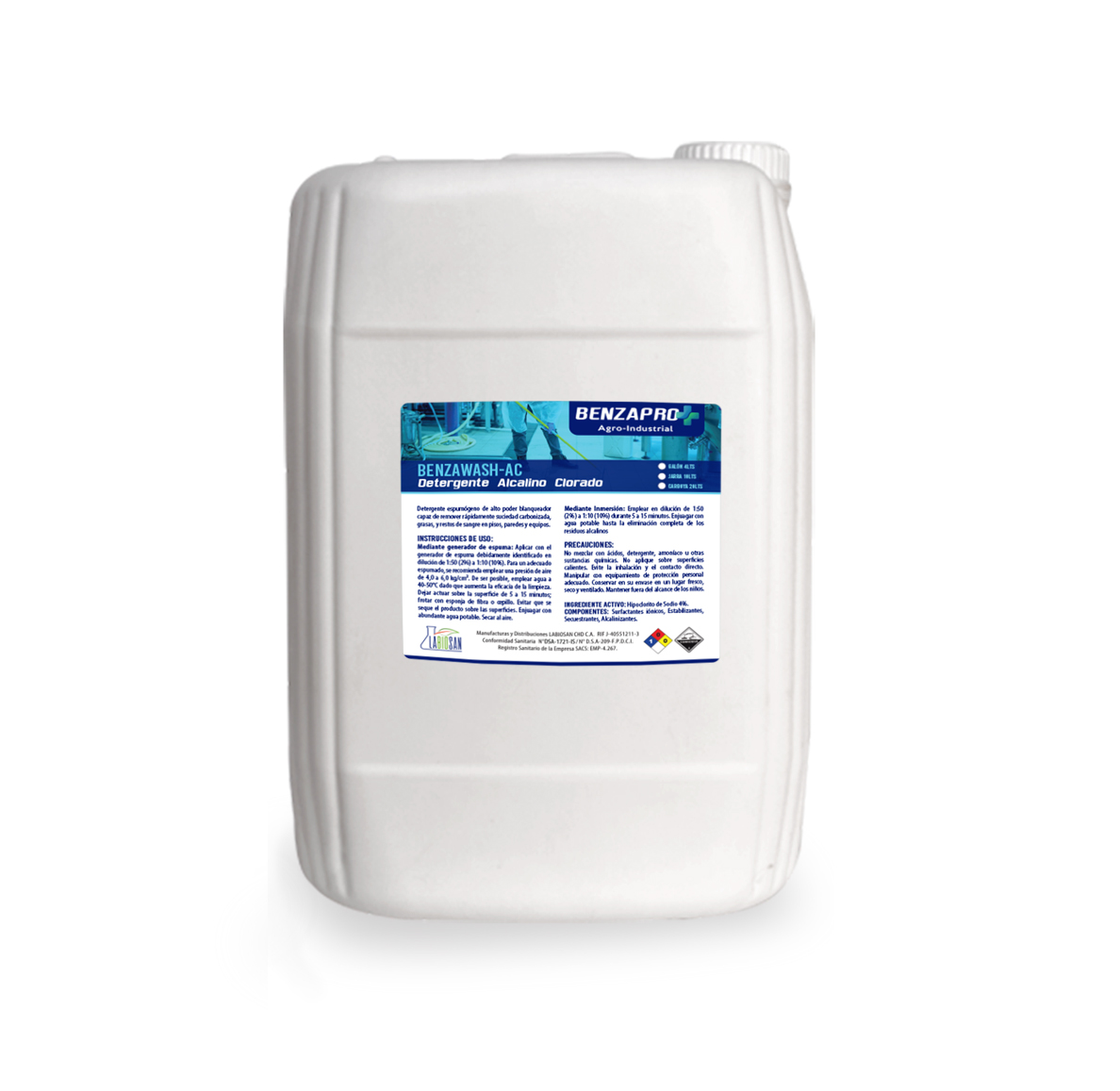 BENZAWASH-AC DETERGENTE ALCALINO CLORADO